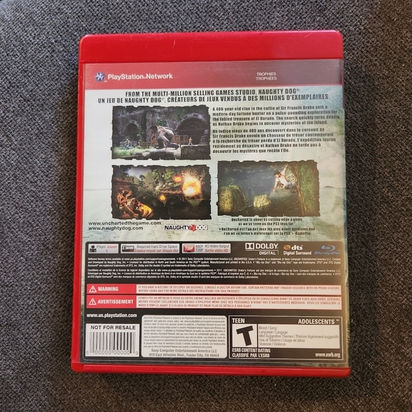 Uncharted: Drake’s Fortune (PlayStation 3) PS3 Complete video game - Picture 2 of 3